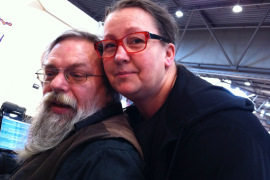 Christian mit seiner Frau Gabi auf der Leiptiger Buchmesse 2012
